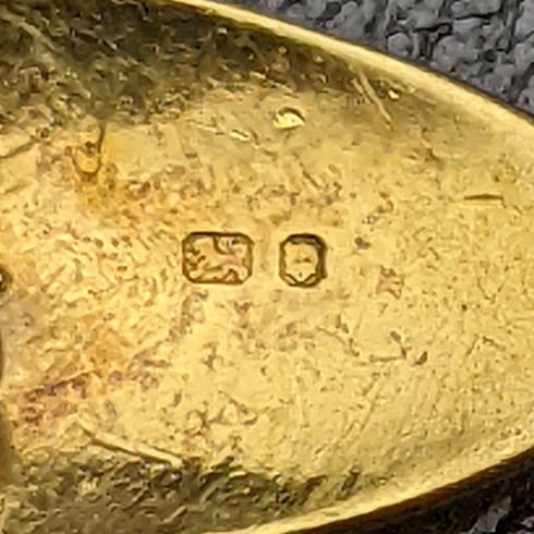 英國復古 Wedgwood 馬浮雕純銀袖扣帶金色裝飾